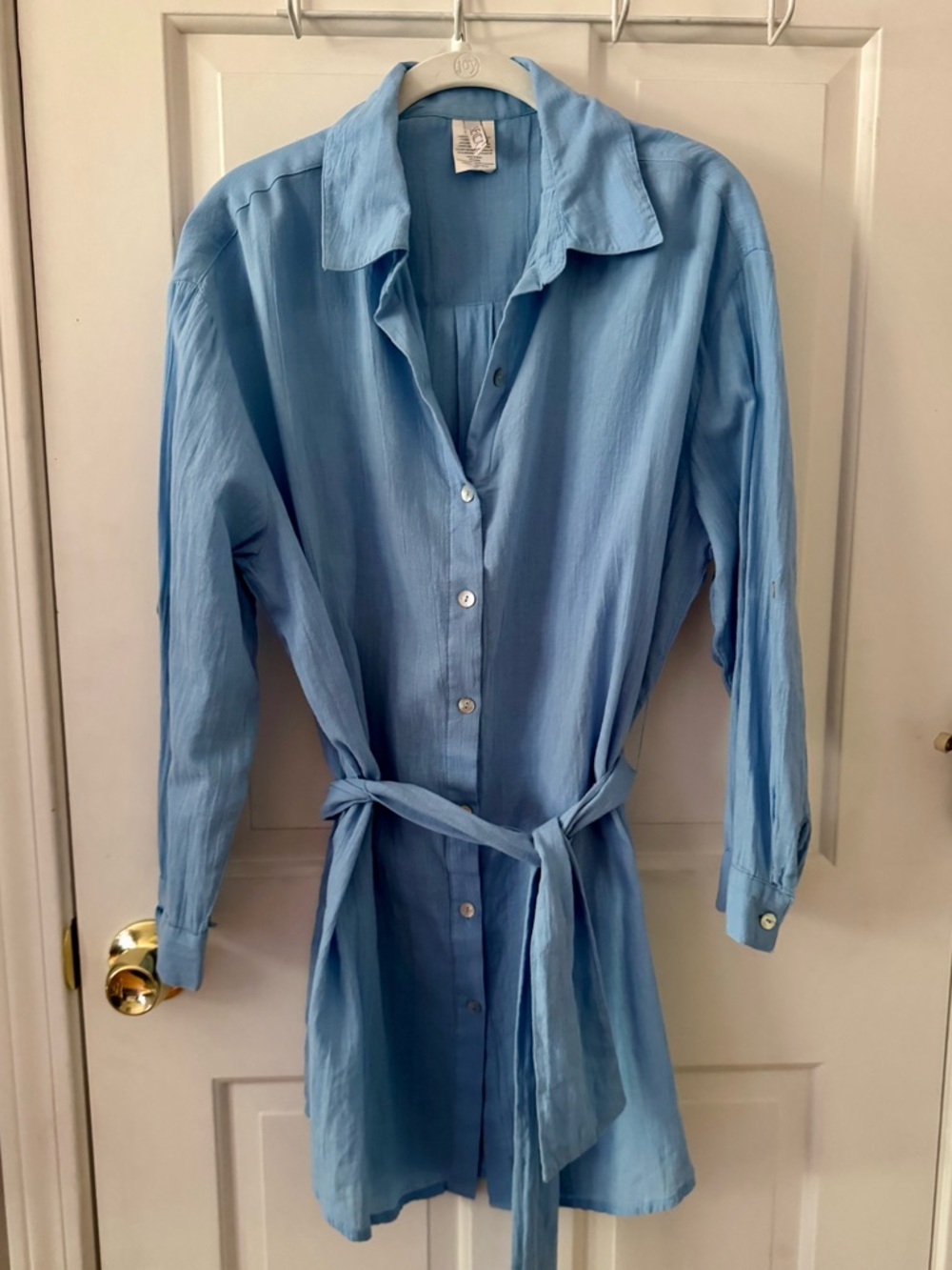 BECCA Coverup - Light Blue Button Up (small)